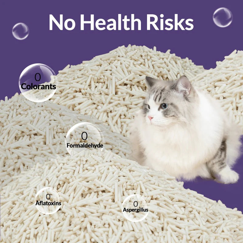Happy&Polly Tofu Cat Litter-Clumping 100% Organic Tofu Cat Litter