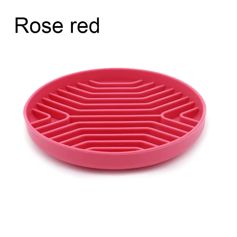 Silicone Pet Lick Mat – Slow Feeding Placemat for Dogs & Cats, Anxiety-Relief Licking Plate for Bath or Mealtime