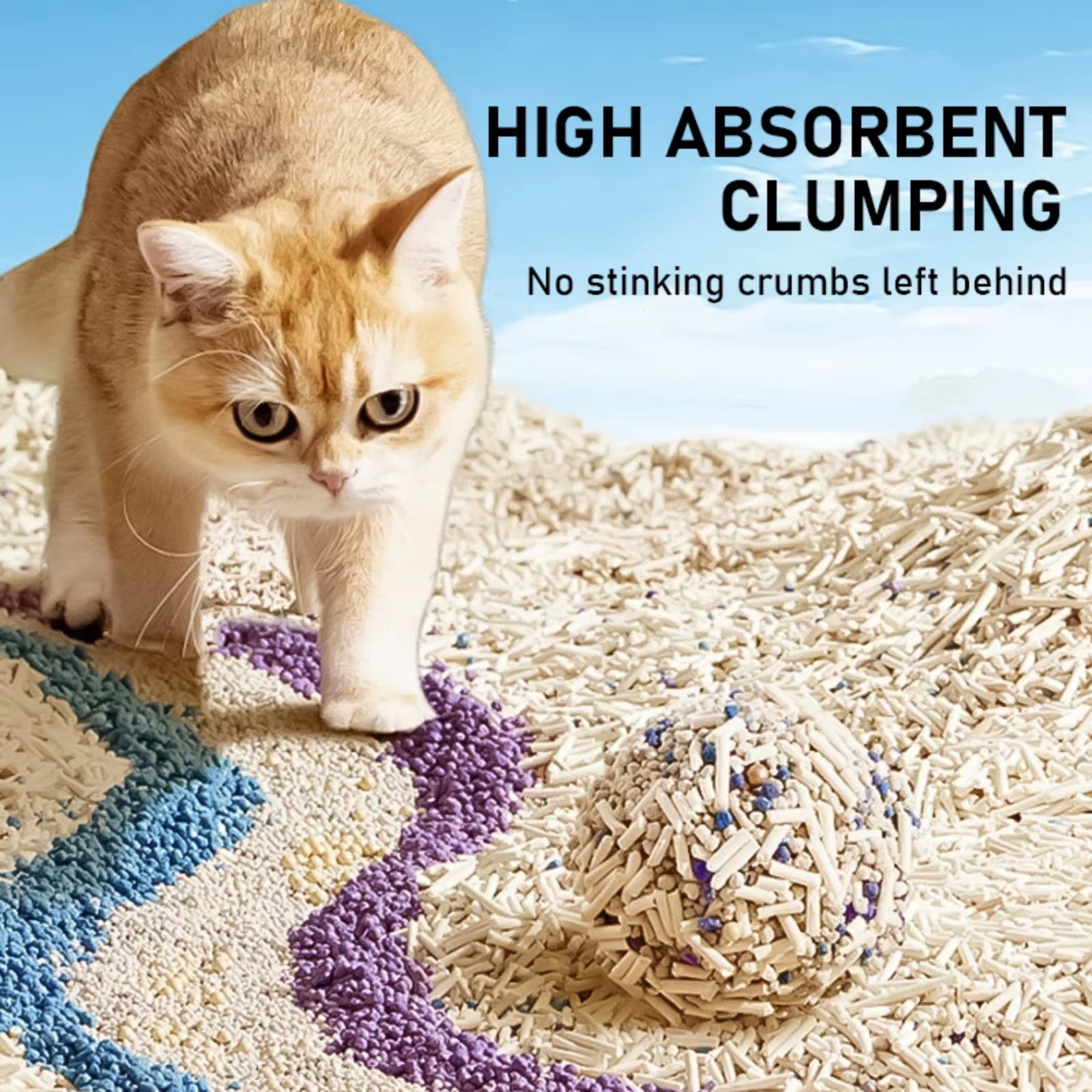 Clumping Tofu Cat Litter – Low-Dust, Bio-Enzymatic Deodorizing Bentonite Formula for a Fresh & Clean Home