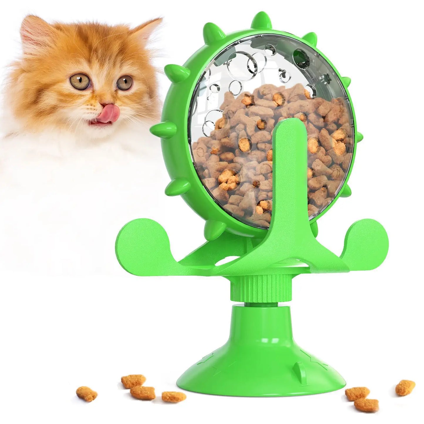 Interactive Pet Feeding Wheel – Fun Slow Feeder Toy for Dogs & Cats