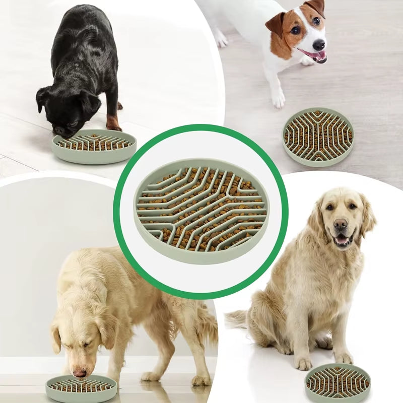 Silicone Pet Lick Mat – Slow Feeding Placemat for Dogs & Cats, Anxiety-Relief Licking Plate for Bath or Mealtime