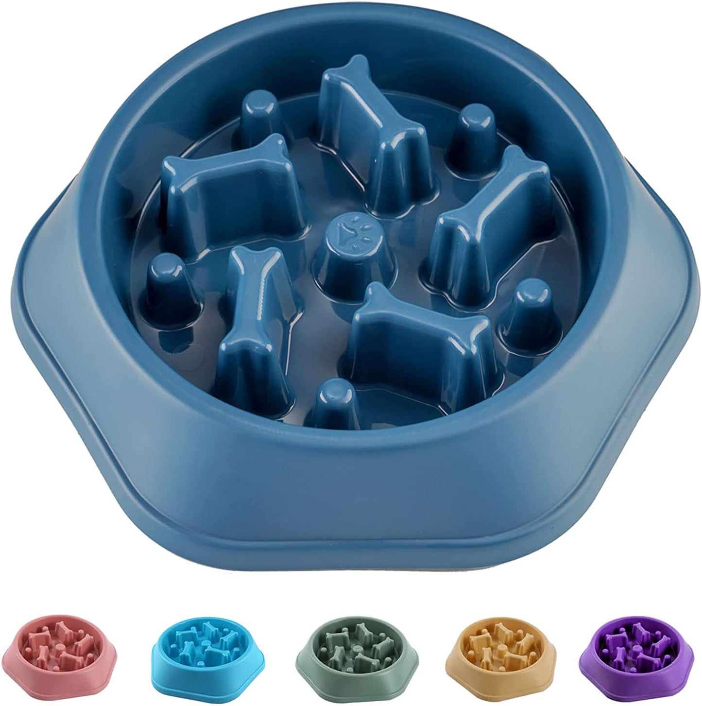 Slow Feeder Dog Bowl – Anti-Gulping, Non-Slip Design for Healthy Eating