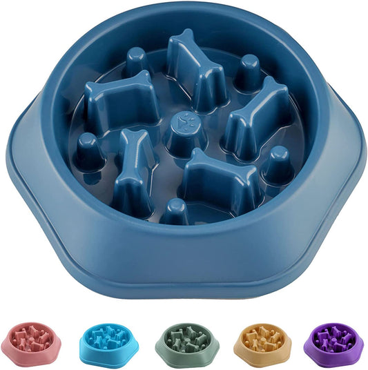 Slow Feeder Dog Bowl – Anti-Gulping, Non-Slip Design for Healthy Eating