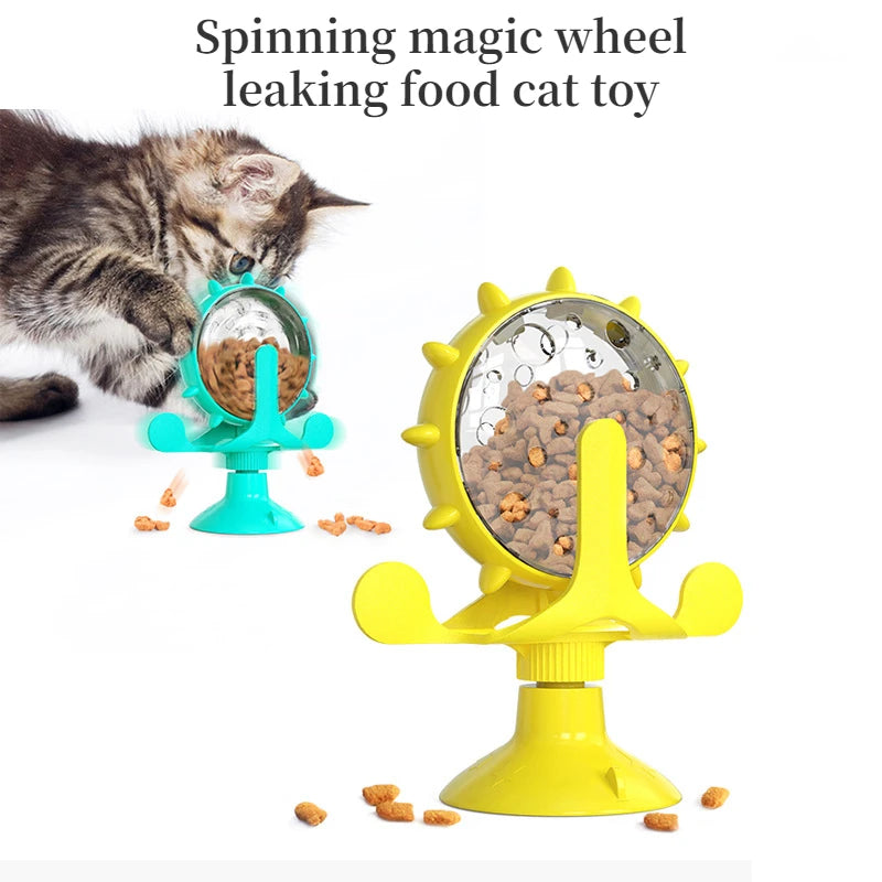 Interactive Pet Feeding Wheel – Fun Slow Feeder Toy for Dogs & Cats