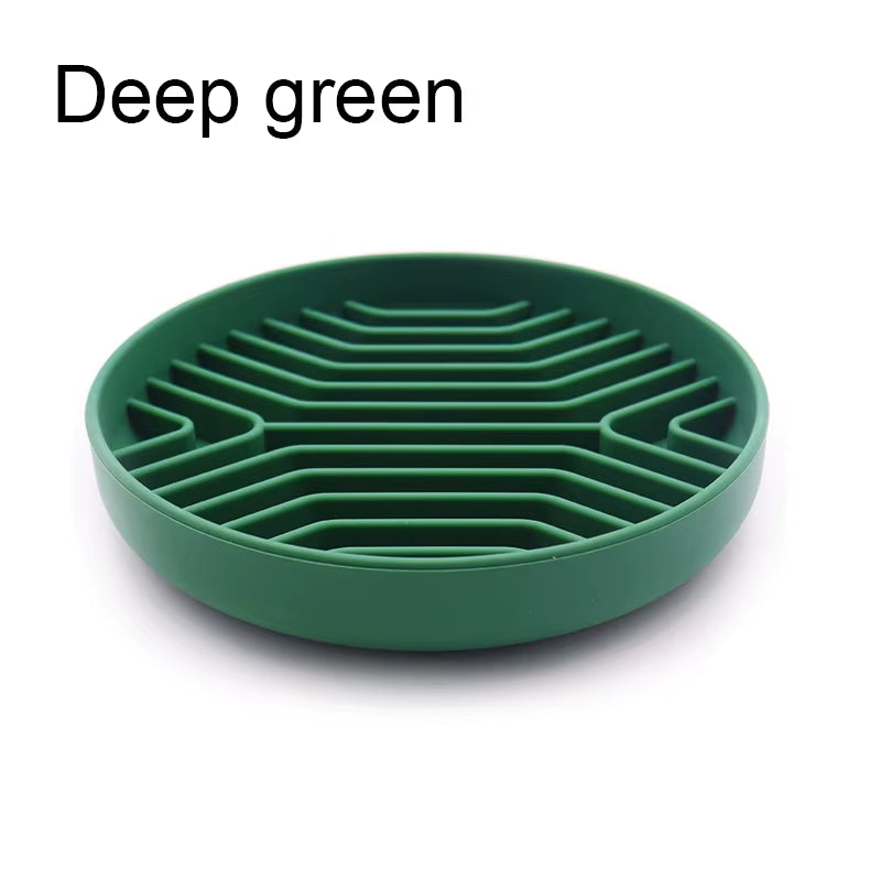 Silicone Pet Lick Mat – Slow Feeding Placemat for Dogs & Cats, Anxiety-Relief Licking Plate for Bath or Mealtime