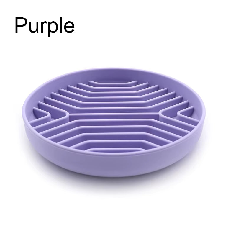 Silicone Pet Lick Mat – Slow Feeding Placemat for Dogs & Cats, Anxiety-Relief Licking Plate for Bath or Mealtime