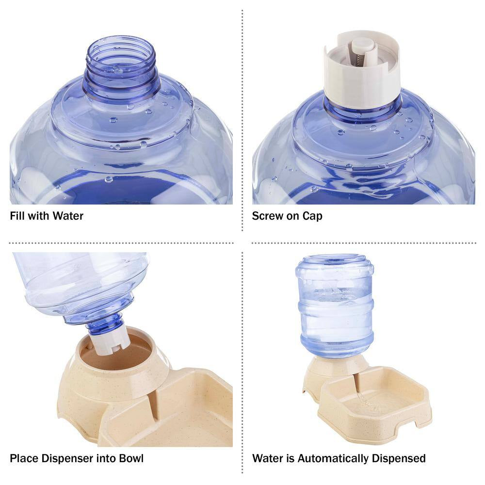 Gravity Automatic Pet Feeders (2-Pack) - 3.8 L/1 G 