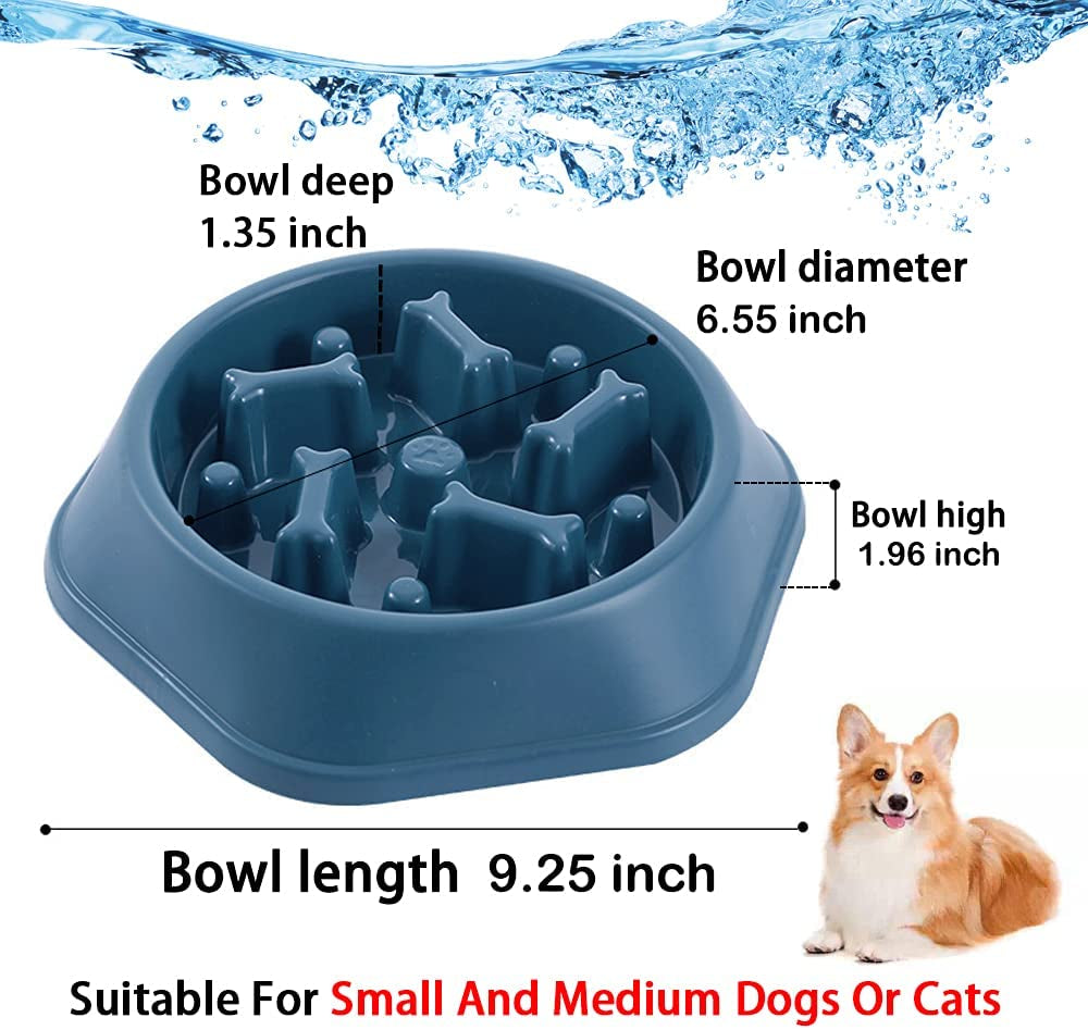 Slow Feeder Dog Bowl – Anti-Gulping, Non-Slip Design for Healthy Eating