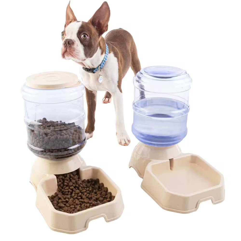 Gravity Automatic Pet Feeders (2-Pack) - 3.8 L/1 G 