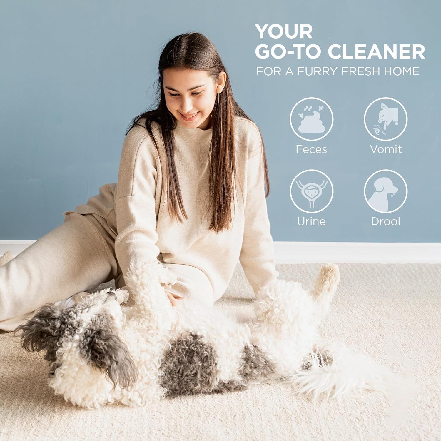 Pro-Strength Pet Stain & Odor Eliminator – Enzymatic Urine Cleaner for Dogs & Cats (32 oz.)